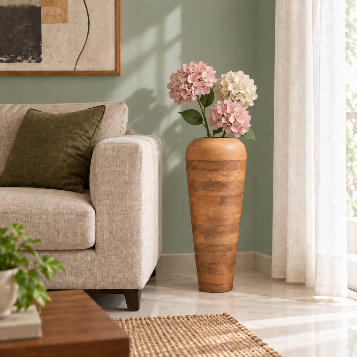 Wooden Vase