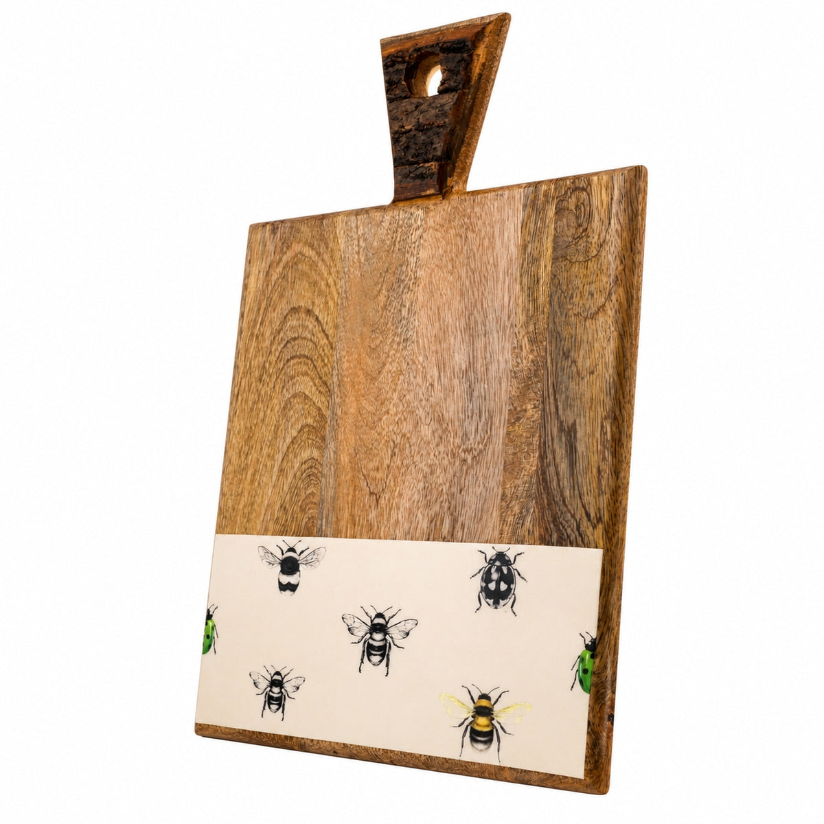Wooden Serving Board with Triangular Handle for Charcuterie