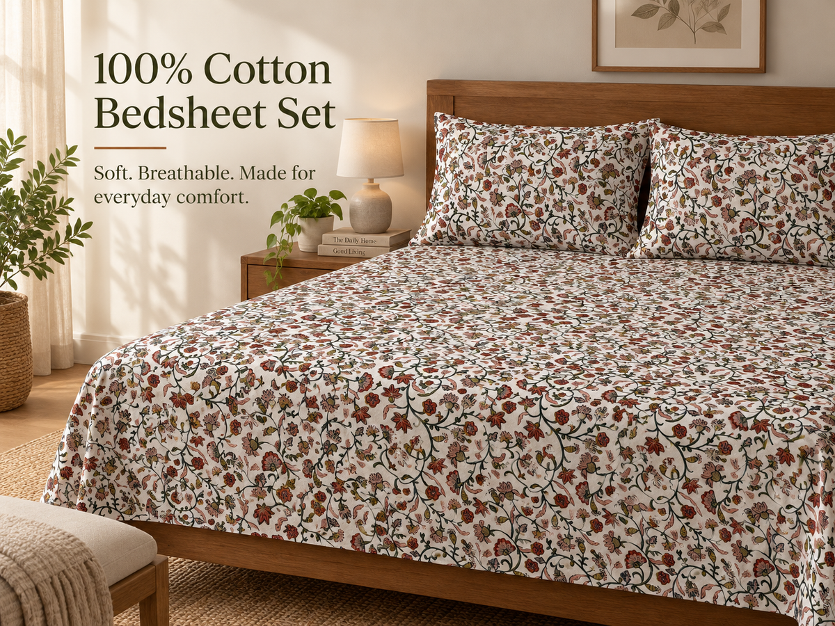 Waypoint Mughal Garden Cotton Bedsheet