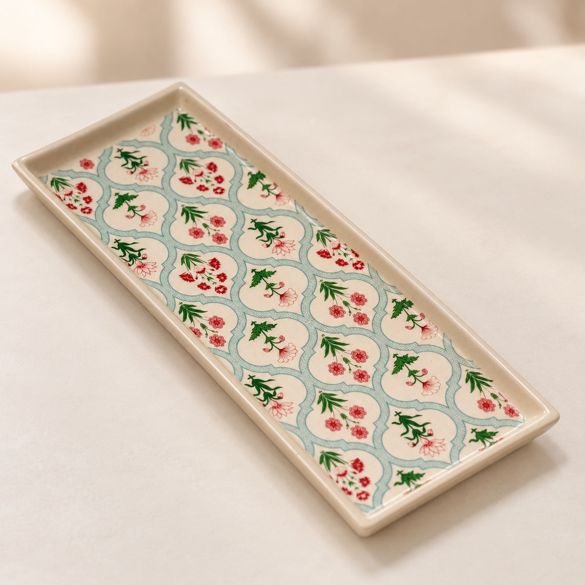 Waypoint Floral Jali Rectangular Platter