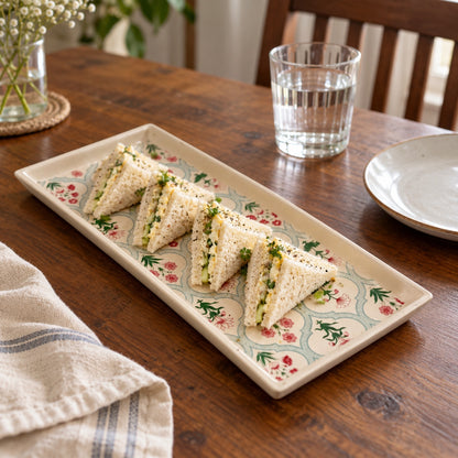 Waypoint Floral Jali Rectangular Platter