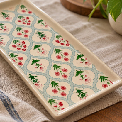 Waypoint Floral Jali Rectangular Platter