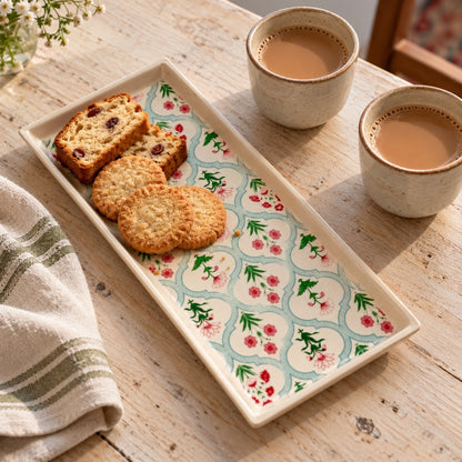 Waypoint Floral Jali Rectangular Platter