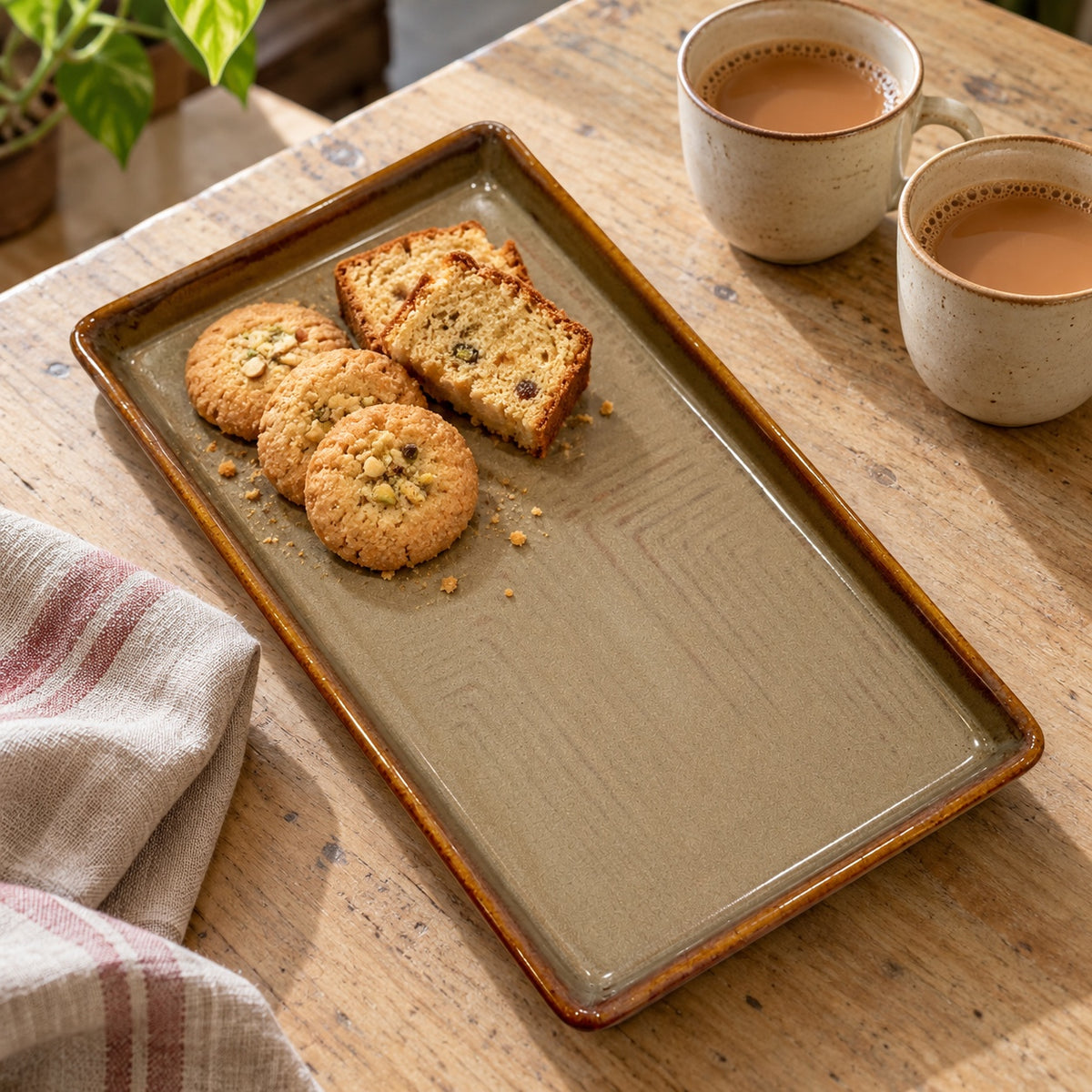 Waypoint Earth Glaze Rectangular Platter
