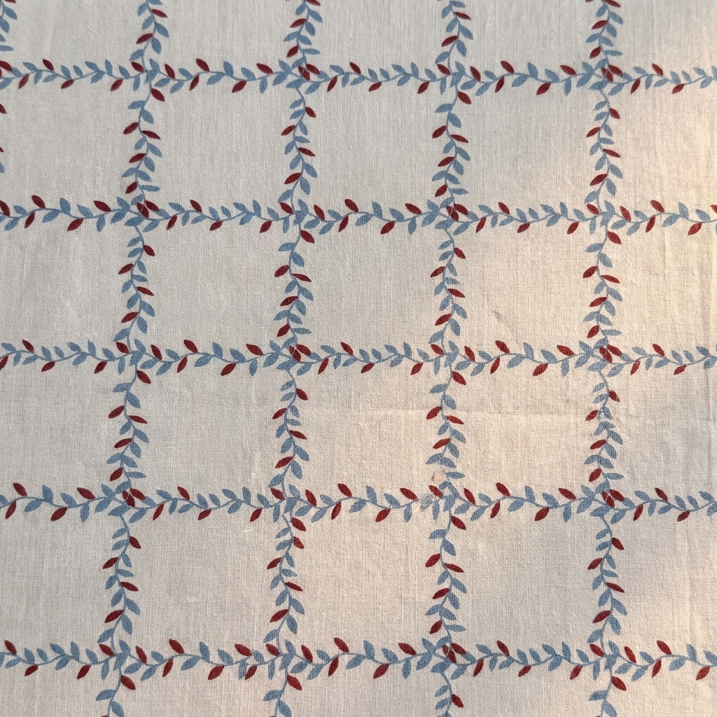 Waypoint Trellis Vine Cotton Bedsheet – Leaf Check Design