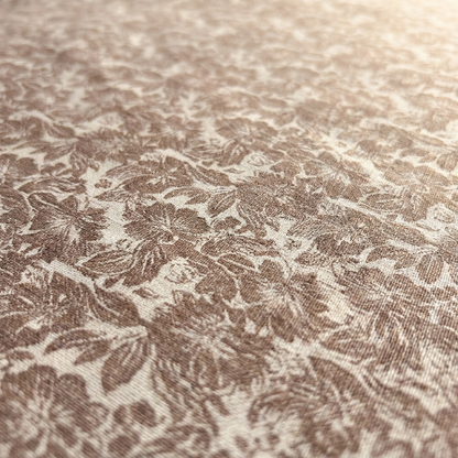 Waypoint Mocha Botanical Cotton Bedsheet – Leaf Print Design