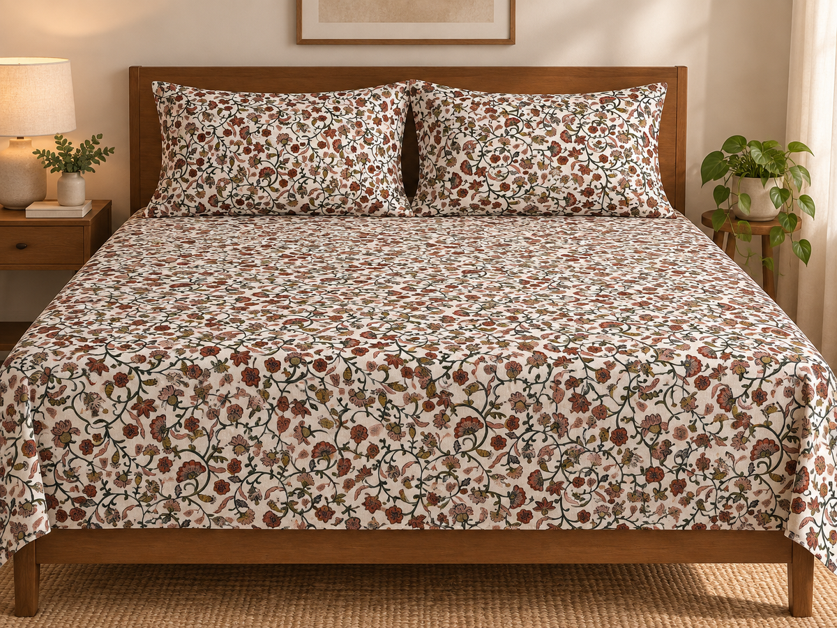 Waypoint Mughal Garden Cotton Bedsheet