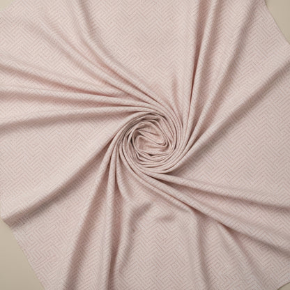 Waypoint 100% Cotton Doteedline Pink Bed Sheet with Geometric Pattern