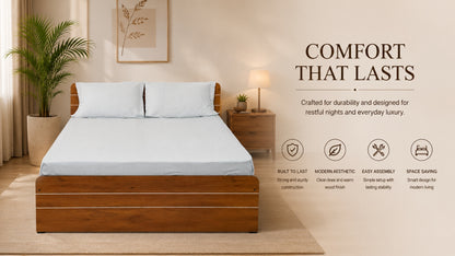Waypoint Blue Special Cotton Bed Sheet Set with Matching Pillowcases