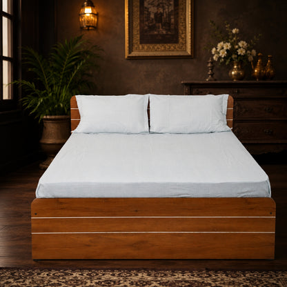 Waypoint Blue Special Cotton Bed Sheet Set with Matching Pillowcases