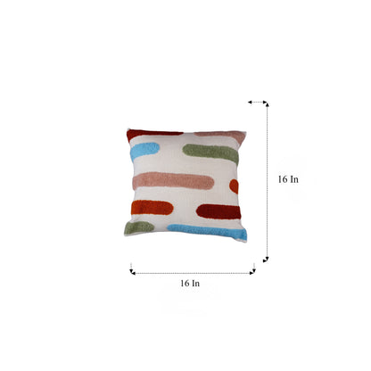 Waypoint Soft Cotton Cushion - Abstract Brush Stroke Design