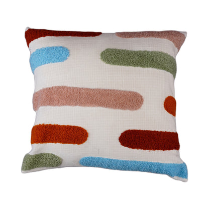 Waypoint Soft Cotton Cushion - Abstract Brush Stroke Design