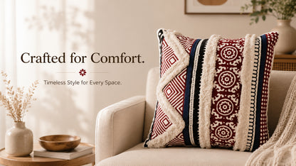 Waypoint Eclectic Patchwork Cushion Cover - Bold Patterns