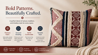 Waypoint Eclectic Patchwork Cushion Cover - Bold Patterns