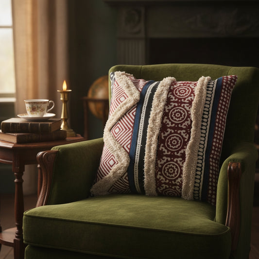 Waypoint Eclectic Patchwork Cushion Cover - Bold Patterns