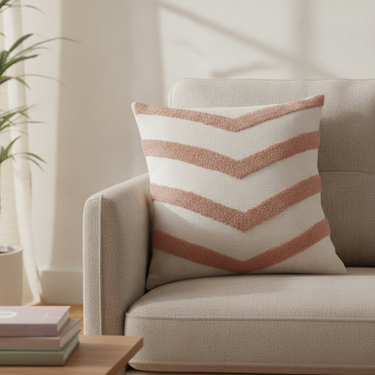 Waypoint Minimal Chevron Cushion Cover - Elegant Design