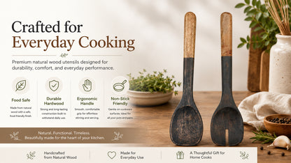 Waypoint Artisan Mango Wood Salad Serving Set - Two-Piece