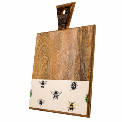 Wooden Serving Board with Triangular Handle for Charcuterie