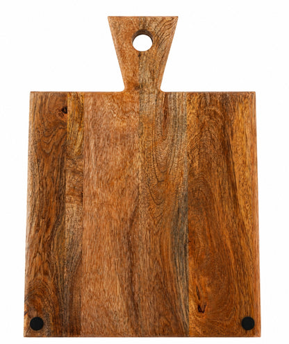 Wooden Serving Board with Triangular Handle for Charcuterie