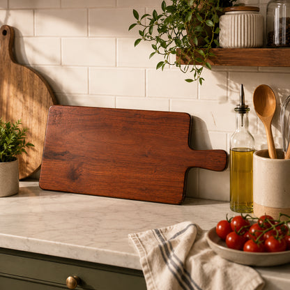 Rectangular Wooden Serving Board - Acacia Wood, Ideal for Displaying Appetizers