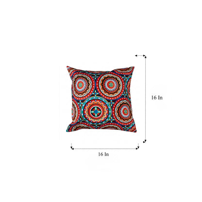Quilted Cotton Cover with Bold Mandala Print