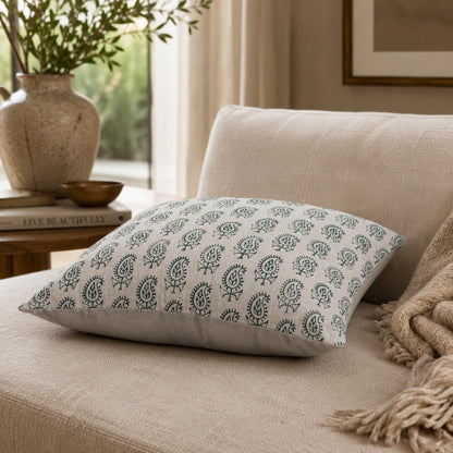 WAYPOINT 100% Cotton Cushion Cover with 3D Tufted Daisy Floral Design