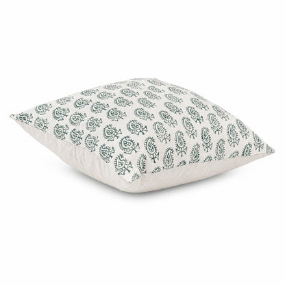 WAYPOINT 100% Cotton Cushion Cover with 3D Tufted Daisy Floral Design