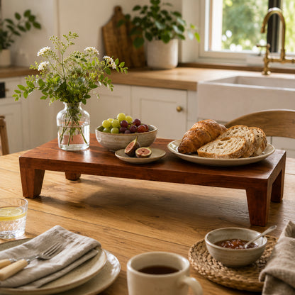 WAYPOINT Solid Acacia Wood 4 Legs Riser and Display Platform