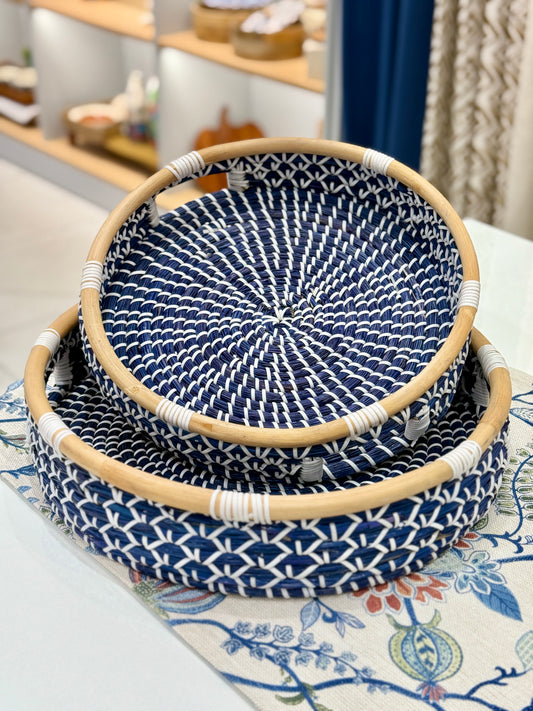 Round Basket Blue - Small