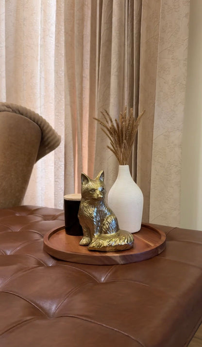 Cast Aluminium Sitting Cat