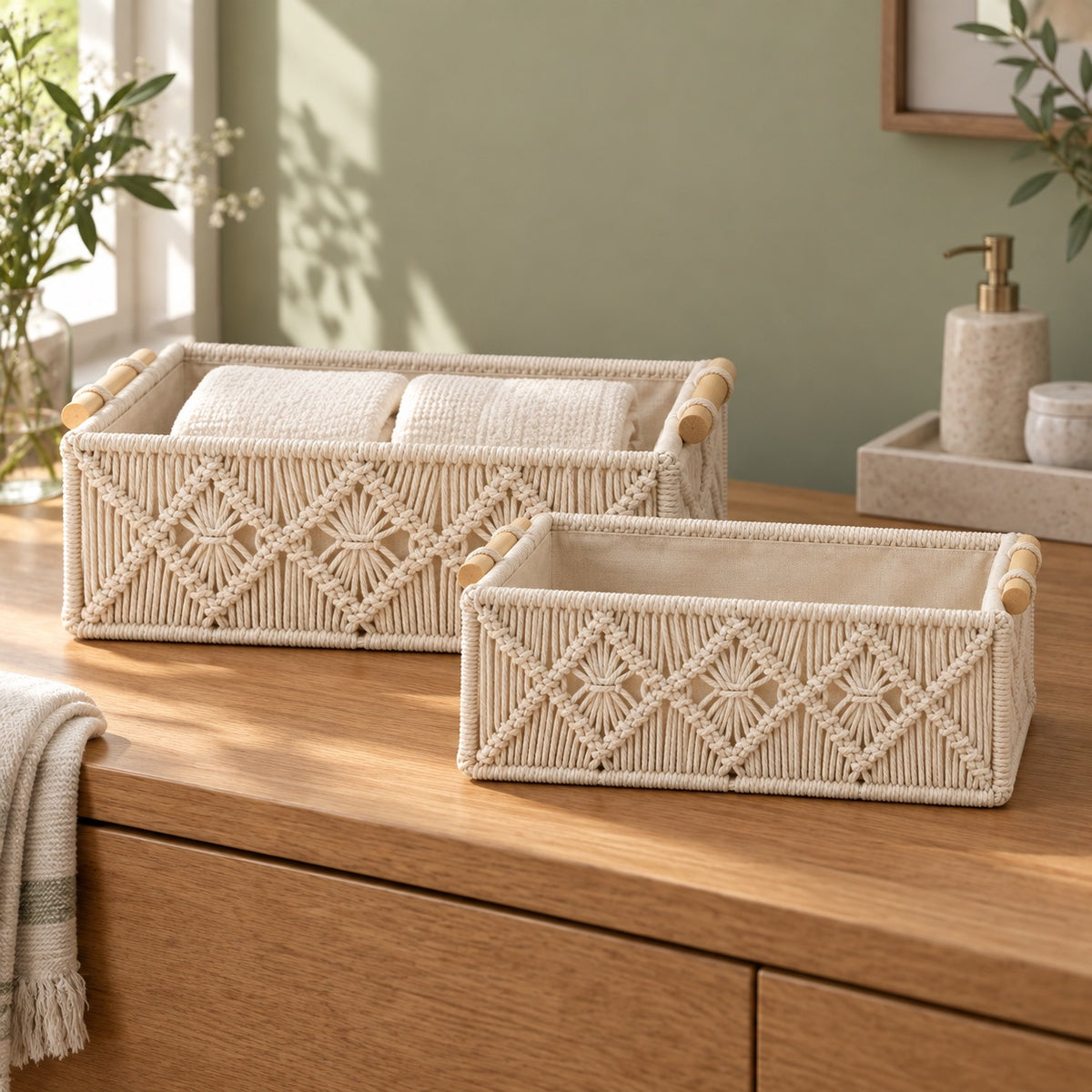 Bohemian Duo Basket Set